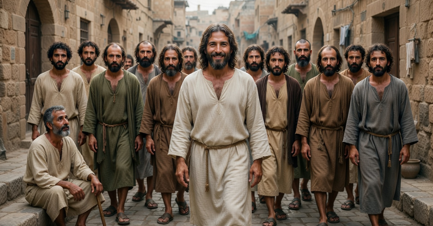 Jesus Walking Jerusalem
